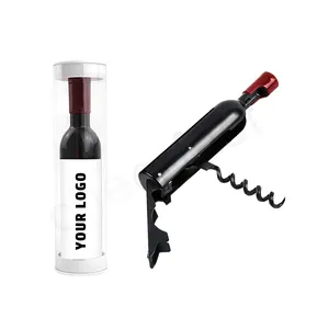 Fathers Day Gifts Multifunctional Wine and Beer Openers Bottle Shaped Wine Bottle Cork Screw Opener Plastic Wine Corkscrew
