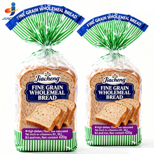 Bolsa de Embalaje de Pan de Plástico Reutilizable con Diseño Impreso Personalizado, Bolsa de Pan de OPP y PE con Fondo Cuadrado y Asa, Bolsa de Embalaje de Panadería - Product Image 3