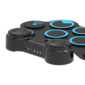 Tambor electrónico enrollable, <span class=keywords><strong>placa</strong></span> de tambor gruesa de silicona de gran tamaño, tambor electrónico portátil, <span class=keywords><strong>sonido</strong></span> externo multifuncional - Product Image 5