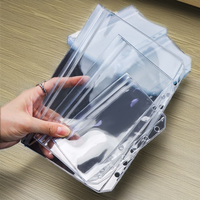 Bolsas transparentes de PVC con cremallera para carpetas A5, A6, A7, sobres dobles para presupuesto, sobres para efectivo sin cabezal de cremallera para archivar productos