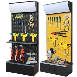 Expositor de Metal Resistente con Panel Perforado, Estante de Exhibición de Acero para Exhibiciones Promocionales en Ferreterías y Supermercados - Product Image 2