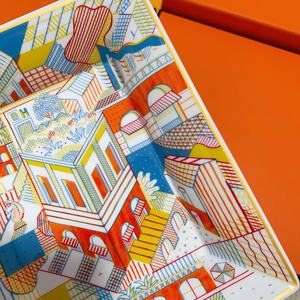 Cenicero de Cerámica de Estilo Europeo para Escritorio, Diseño Cuadrado de Gran Diámetro con Cuatro Ranuras y Base Antideslizante, Ideal para Regalo, Hogar o Restaurante - Product Image 2