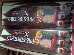 26-inch Stretch Braided Hair Heat Resistant Yaki Textured Braid Remy Human Brazilian Body Wave <b>Machine</b> Double Weft 100g Wig - Product Image 4