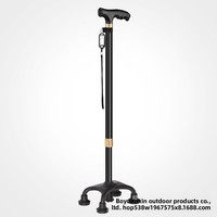 Canne de marche pour personnes âgées, spécifiquement conçue pour seniors, à quatre pieds, haute, télescopique, réglable, classe II, 71-93 cm, vente en gros