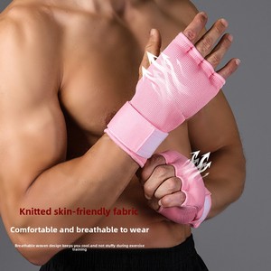 Gants <span class=keywords><strong>de</strong></span> boxe demi-doigts pour adultes, avec bandages enveloppants, gants <span class=keywords><strong>de</strong></span> sparring professionnels pour le travail sur sac et les sports - Product Image 3