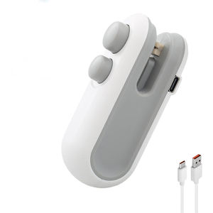 Vente en gros de scelleuses de sacs alimentaires portables rechargeables par USB, mini scelleuses sous vide en plastique - Product Image 1