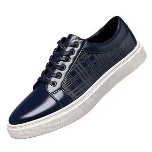 Nouvelle Arrivée Chaussures Décontractées pour Hommes Style Skateboard Sportif à Lacets, Tige en Cuir Respirant, Bout Ouvert, pour la Marche et la Course - Product Image 6