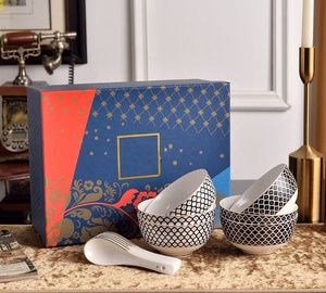 Ensemble de bols et cuillères en porcelaine fine de qualité supérieure, design européen éco-responsable, style royal russe, personnalisé - Product Image 5