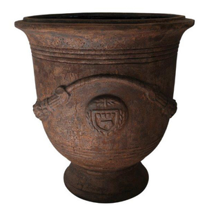 Jardinières d'extérieur modernes écologiques toutes saisons, finition peinte, bon prix, pots à fleurs ronds en fibre de verre - Product Image 2