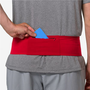 Se adapta a la mayoría de los teléfonos móviles y tamaños de cintura Cinturón reflectante delgado para correr Bolsillos extensibles Toboganes Logotipo personalizado Riñonera Riñoneras - Product Image 6