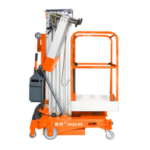 Plataforma de trabajo aérea de un solo mástil hidráulico, elevador de tijera de aleación de aluminio, tipo móvil, 4m, 6m, 8m, 10m, 12m, 14m - Product Image 1