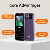 Nuevo Teléfono para Personas Mayores IPro Max de 16 Pulgadas con 4 SIM, Sonido Potente, Diseño de Barra Recta, Teclas Físicas, 2G, MediaTek, Pantalla de 2.4 Pulgadas