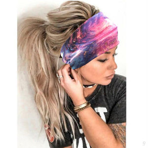 <span class=keywords><strong>Bandeau</strong></span> élastique en rayonne Pour femmes, Spandex imprimé Floral, personnalisé, Turban, style Boho, extensible, vente en gros, 2020 - Product Image 4