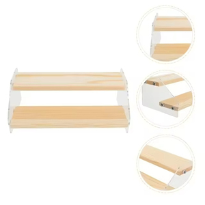 ชั้นวางโชว์พลาสติกแบบปรับแต่งได้สไตล์โมเดิร์น ชั้นวางอะคริลิคสำหรับวางคัพเค้กและฟิกเกอร์ สำหรับใช้ในร้านค้า - Product Image 5