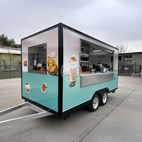 Remorque à pizza commerciale, restaurant mobile, camion de restauration, boulangerie de rue, remorque alimentaire, cuisine entièrement équipée