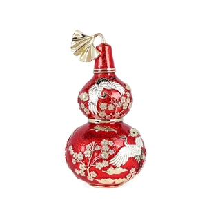 SHINNYGIFTS Fine Art décor à la maison métal émail Wu <span class=keywords><strong>Lou</strong></span> étain Feng Shui artisanat peint à la main Wu <span class=keywords><strong>Lou</strong></span> pour la décoration de la maison en gros - Product Image 6