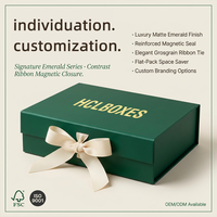 Boîte cadeau magnétique rigide pliable de luxe personnalisée en carton gris recyclable pour emballage de détail haut de gamme