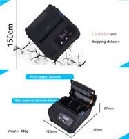 Impresora Térmica Directa Inalámbrica Portátil SPRT SP-L36 de 3 Pulgadas para Recibos, Etiquetas y Boletos, Impresora Móvil Android