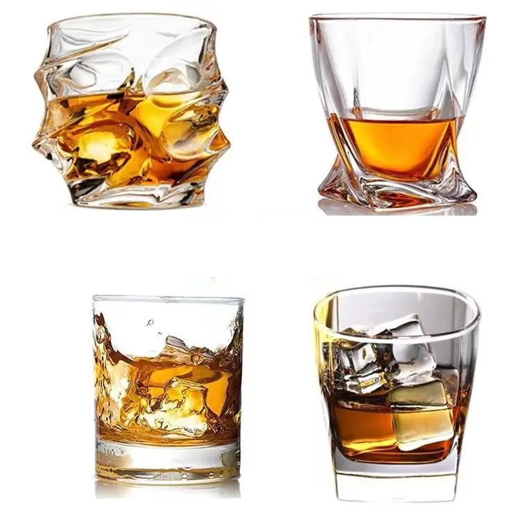 Glass Cup Water Juice Cold Drinking Cup 100ml 200ml 300ml Whisky Glasses Crystal Red Wine Glasses Set Beer Shot Glass