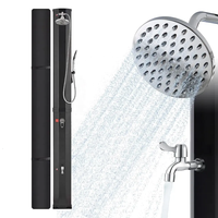 2024 60L PVC outils de jardin extérieur colonne de douche solaire piscine bord de mer sable plage panneau de douche avec douchette salle de bain