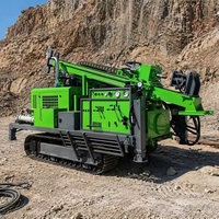 Foreuse hydraulique pour prélèvement de carottage avec moteur diesel et boîte de vitesses, pour exploitation minière sur chenilles, profondeur maximale 500 m
