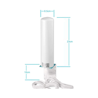 Antenne mâle SMA à montage sur poteau fixe extérieur MIMO 10dBi large bande 4G LTE omnidirectionnelle