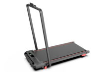 Tapis de marche électrique pliable avec main courante, inclinaison manuelle, moteur sans balais, écran LED, capacité 110 kg pour la maison et la salle de sport