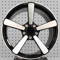 Jantes forgées sur mesure 5 branches 5x114.3 bicolores polies 17-22 pouces pour BMW, Land Rover, Rolls-Royce, Nissan