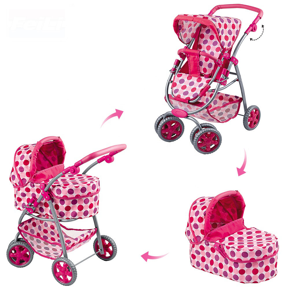 Luxury in Baby Doll Stroller with Car Seat YIRUN TOYS