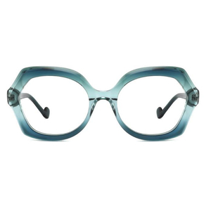 نظارات طبية أوروبية جديدة لعام <span class=keywords><strong>2026</strong></span> بتصميم هندسي مربع مصنوعة يدويًا من أسيتات مازوتشيلي - Product Image 2