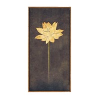 Tableau mural en film cristallin, Peinture de papillons, Lotus zen, Main de Bouddha, Cadre en métal et porcelaine, Finition haute brillance, Nature morte, Botanique, Commercial