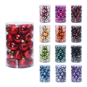 Palline di <span class=keywords><strong>Natale</strong></span> <span class=keywords><strong>Blu</strong></span> e Bianche Personalizzate con Glitter, Decorazioni Natalizie all'Ingrosso - Product Image 5