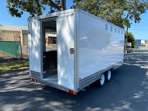 Carrito de Comida Rápida Totalmente Equipado, Remolque de Cocina Móvil Usado para Restaurante al Aire Libre, para Helados, en Venta - Product Image 3