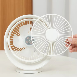 컴퓨터 책상 냉각 팬 에너지 절약 데스크 팬 DC 모터 기술 조용한 사무실 환경에 완벽한 미니 충전식 팬 - Product Image 1