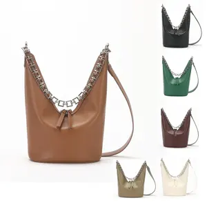 Borse da donna in vera pelle di design all'ingrosso borse a tracolla a tracolla di moda coreana di lusso con borse a catena per le donne