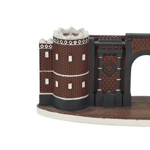 Resina personalizzata 3D stile cinese antica costruzione difesa militare città grande cancello blocco modello per la raccolta - Product Image 3