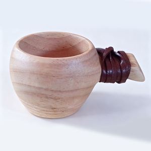 Vente en gros de tasses à café espresso en bois de hêtre naturel, écologiques, faites à la main, avec logo personnalisé OEM, petite tasse en bois - Product Image 1