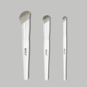 Nuevo Set <span class=keywords><strong>de</strong></span> Tres <span class=keywords><strong>Brochas</strong></span> <span class=keywords><strong>de</strong></span> <span class=keywords><strong>Maquillaje</strong></span> para Base, Corrector y Contorno, Color Personalizado, Marca Privada, Set <span class=keywords><strong>de</strong></span> <span class=keywords><strong>Maquillaje</strong></span> Profesional - Product Image 2