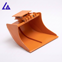 360 °   Bucket Putar untuk Aksesoris Excavator, Bucket Grading Hidrolik Putar untuk Excavator 3-10 Ton OEM