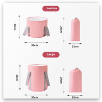 Bassin pliable pour les pieds et les mollets, base stable, maintien de la chaleur longue durée, portable pour la maison et les voyages