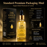 Sérum Réparateur Visage Or 24K Hydratant, Raffermissant et Éclaircissant en Gros – Personnalisation OEM/ODM et Marque Privée Usine