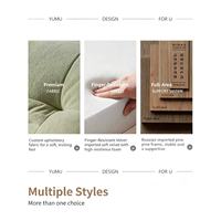 Canapé-lit moderne rétractable et pliable en tissu doux et rafraîchissant, idéal pour appartements et hôtels