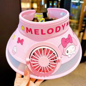 Cappello Estivo 2025 Open Top per Bambini e Bambine, con Ventilatore Ricaricabile a Cartone Animato, Regolabile, Protezione Solare, per Viaggi Quotidiani e Casual, 100% - Product Image 4