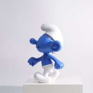 Statuetta dei <span class=keywords><strong>Puffi</strong></span> in Resina Naturale, Decorazione per Stanza di Halloween, Espositore Trendy per Bambini - Product Image 2