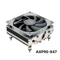 AXP90-X47 haute efficacité 12V 92MM 4pin CPU refroidisseur ventilateur bas profil liquide refroidissement dissipateur de chaleur 94.5*95*47mm caloduc coque d'ordinateur