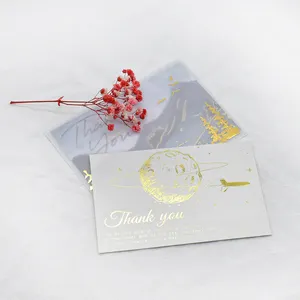 2024 New products hand-painted stick figure bronzed greeting cards, customized for weddings, invitations, offices, parties