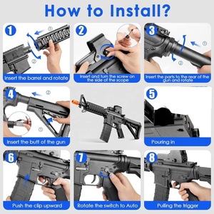 Nuova Pistola Elettrica M4 ad Alta Velocità per Gel Blaster, Sparatutto Continuo di Alta Qualità per Ragazzi, Divertimento all'Aperto e Giochi di Tiro - Product Image 3