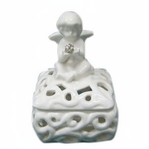 Caja de Porcelana Cuadrada con Diseño de Ángel, 70x70, para Almacenamiento Decorativo - Product Image 2