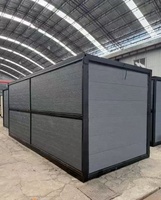Maison pliante préfabriquée à double aile extensible, installation rapide, structure métallique anti-corrosion, bâtiment modulaire mobile.
