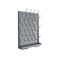 Support de séchage stable anti-vibration en PP à 27 crochets pour laboratoire universitaire et salle d'expérimentation